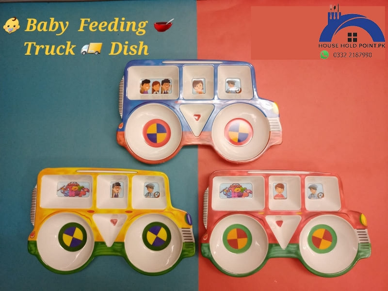 Melamine Baby Feeding Dish Bus Default Title