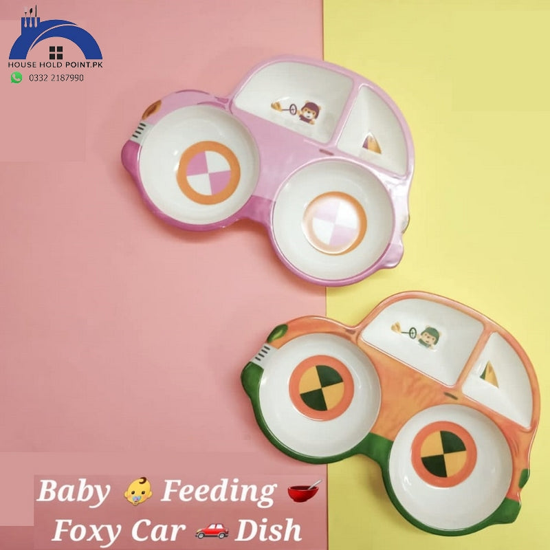 Melamine Baby Feeding Dish Car Default Title