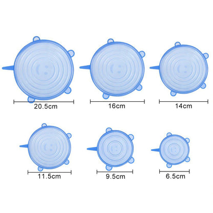 Silicone Lids (Pack Of 6)