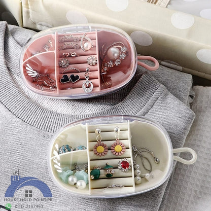 Portable Mini Plastic Jewelry Box