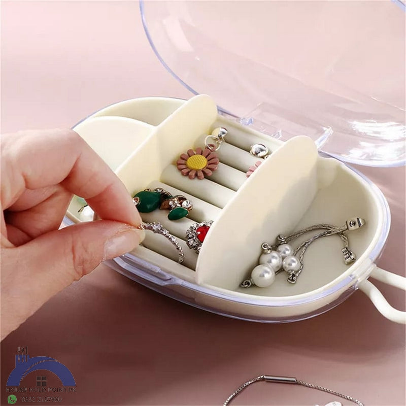 Portable Mini Plastic Jewelry Box Default Title