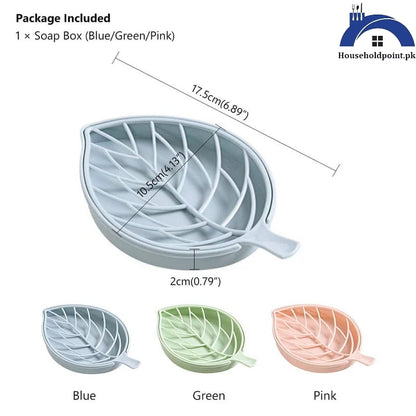 Leaf Shape Soap Dish New(Pack of 4)