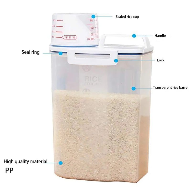 Cereal Jar With Measuring Cup 2.5 L