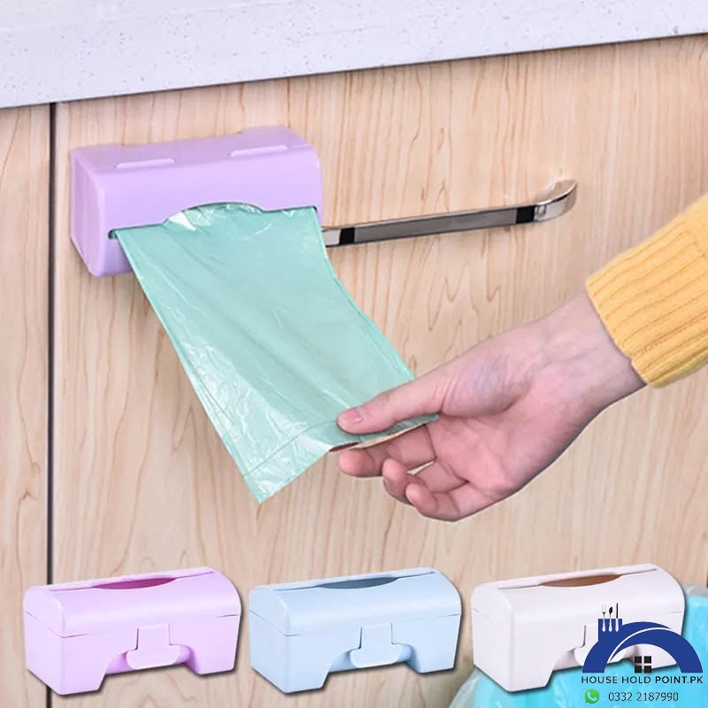 Stick On Garbage Bag Dispenser With 100pcs Garbage Bags