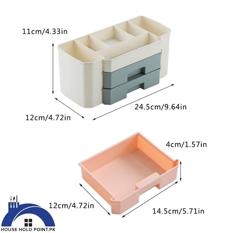 Two Drawer Cosmetic Organizer