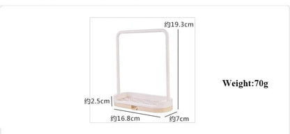 Plastic Soap Dish With Towel Holder Pas