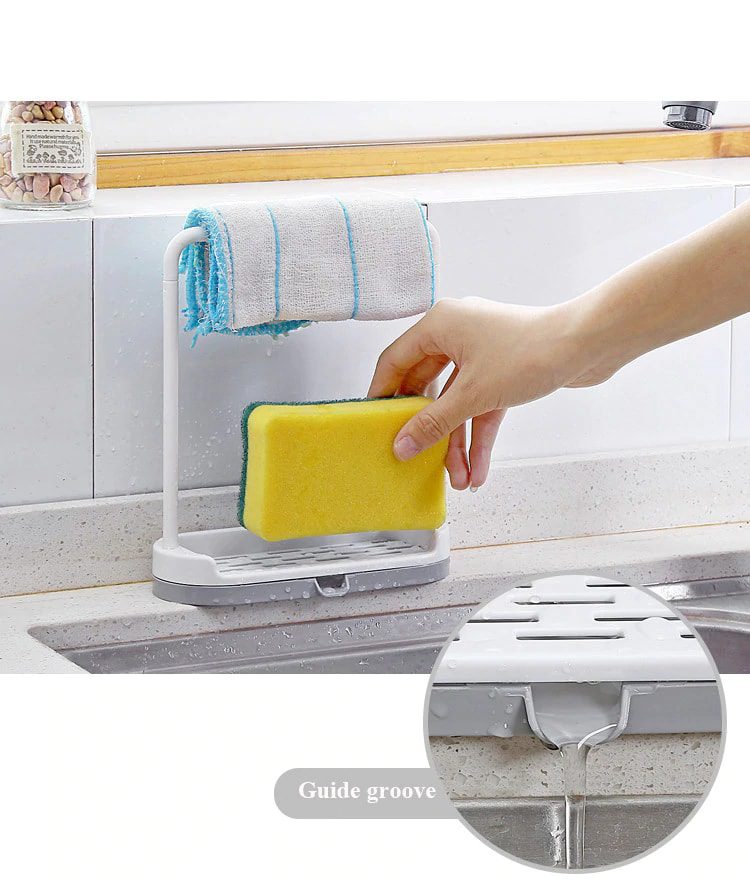 Plastic Soap Dish With Towel Holder Pas